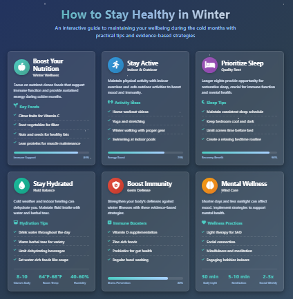 how to stay healthy in winter