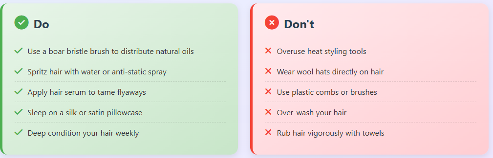 how-to-prevent-hair-static-in-winter