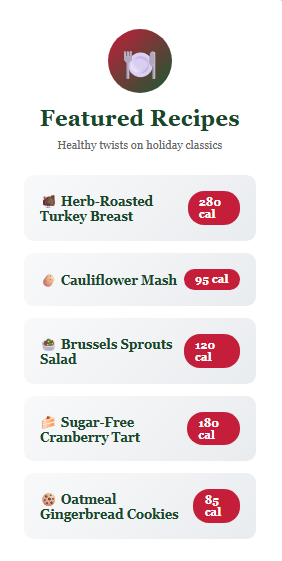Healthy Christmas Recipes